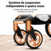 Suspension indépendante à quatre roues pour poussette tout-terrain - Bébé Lova