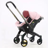 Poussette QuadPram packshot rouge vue 3 quarts cosy poussette - Bébé Lova