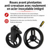 Roues avant pivotantes EVA avec roulement en acier inoxydable intégré pour conduite fluide - Bébé Lova
