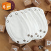 Lot de 6 prolongateurs de body bébé en polyester blanc - Bébé Lova