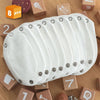Lot de 8 prolongateurs de body bébé en polyester blanc - Bébé Lova