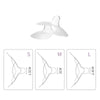 Guide des tailles S, M et L du protège-mamelon en silicone avec schémas et hauteurs de téton 1,5, 2 et 2,4 cm - Bébé Lova