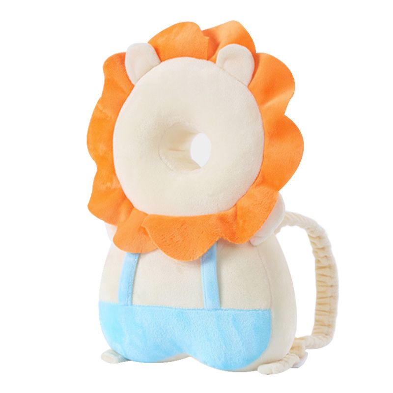 Protège-tête bébé motif lion rembourré pour sécurité des tout-petits - Bébé Lova