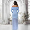 Robe FishPhoto bleu ciel vue de dos coupe ajustée fluide queue poisson - Bébé Lova