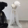 Robe SheerPhoto duo mannequins noir blanc tulle transparent maternité - Bébé Lova