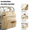 Sac à langer accroché à une poussette avec bretelles élargies 6 cm, fermeture pression et crochets pour garder les mains libres - Bébé Lova