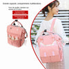 Sac à dos à langer rose avec compartiments multifonctions et rangements pour biberons - Bébé Lova