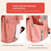 Détail des poches latérales élastiques et zippées du sac à dos à langer - Bébé Lova