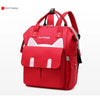 Sac à dos à langer rouge vif avec grande capacité de rangement pour bébé - Bébé Lova