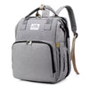 Sac à dos à langer grande capacité coloris gris - Bébé Lova