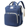 Sac à dos à langer grande capacité coloris bleu marine - Bébé Lova