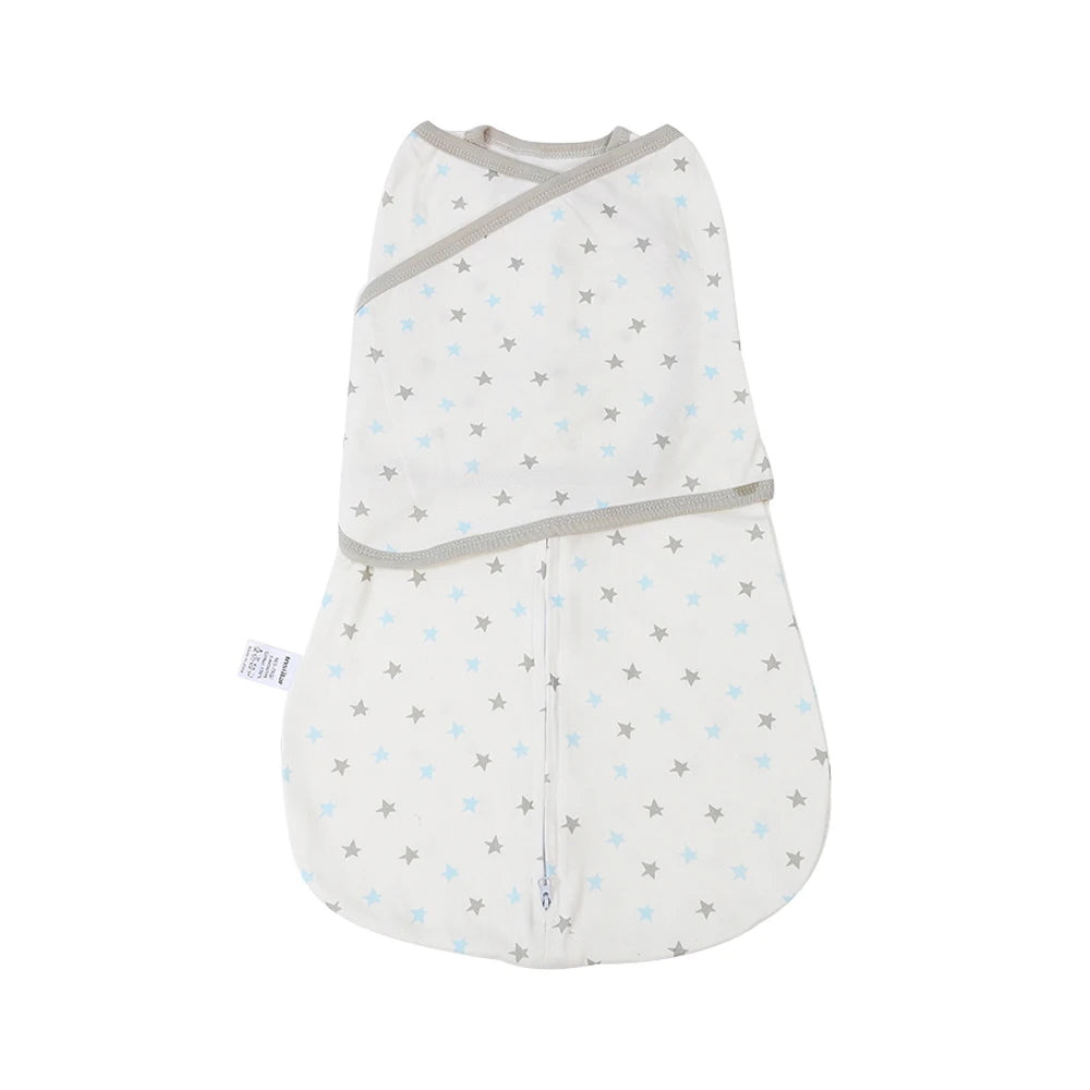 Sac emmaillotage ShockFree motif étoiles bleu gris coton printemps été - Bébé Lova
