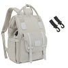 Sac à langer crème avec deux crochets poussette inclus - Bébé Lova