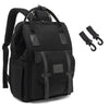 Sac à langer noir avec deux crochets poussette inclus - Bébé Lova