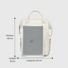 Dimensions du sac à langer 40 cm de hauteur, 28 cm de longueur et 18 cm de largeur avec compartiment ordinateur - Bébé Lova