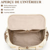 Aperçu de l’intérieur du sac à langer EmbroidyMom avec compartiments et poches - Bébé Lova