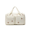 Vue de face du sac à langer EmbroidyMom avec broderies ourson - Bébé Lova