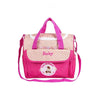 Sac à langer BearBag rose vue de face avec poche avant et bandoulière - Bébé Lova