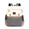 Sac à langer Oxford maman bicolore crème et gris avec poches latérales - Bébé Lova