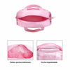 Intérieur du sac à langer sport rose ouvert avec petites poches intérieures et poche imperméable - Bébé Lova