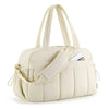 Sac à langer sport ivoire imperméable vu de trois quarts - Bébé Lova