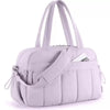 Sac à langer sport lilas imperméable vu de trois quarts - Bébé Lova