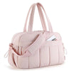 Sac à langer sport rose imperméable vu de trois quarts - Bébé Lova