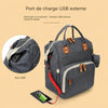 Sac à langer à dos avec port de charge USB externe pour recharger son téléphone en marchant - Bébé Lova