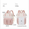 Dimensions du sac à langer : capacité 20 L, poids 0,56 kg, 38 x 26 x 16 cm, comparatif avec un iPad - Bébé Lova