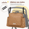 Sac à langer imperméable premium camel fixé à une poussette pour libérer les mains des parents - Bébé Lova