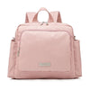 Sac à langer imperméable premium rose vue de face avec finition épurée - Bébé Lova