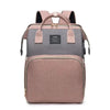 Sac à langer FoldNest coloris rose et gris vu de face - Bébé Lova