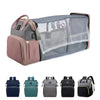 Sac à langer FoldNest transformé en lit de voyage avec aperçu des différentes couleurs disponibles - Bébé Lova