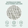 Matériaux en fibres douces et respirantes pour serviette bébé en mousseline - Bébé Lova