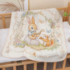 Serviette bébé motif lapin guitariste et écureuil musicien - Bébé Lova