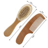 Dimensions du set brosse et peigne bébé en bois naturel avec finition douce - Bébé Lova