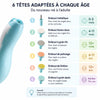 Kit de manucure électrique bébé avec 6 têtes adaptées à chaque âge et utilisation sécurisée - Bébé Lova