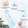 Étapes d’utilisation du limeur électrique bébé avec installation simple des têtes de lime - Bébé Lova