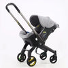 Siège auto cosy Zippy avec canopy gris clair - Bébé Lova