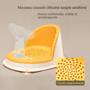 Siège de bain bébé avec assise antidérapante, trous de drainage et coussin en silicone souple - Bébé Lova