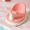 Siège de bain bébé portable coloris rose pastel avec maintien ergonomique et base antidérapante - Bébé Lova