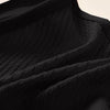 Gros plan sur le tissu côtelé noir du soutien-gorge d'allaitement - Bébé Lova