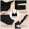 Infographie des caractéristiques du soutien-gorge d'allaitement : confort, fermeture réglable, maintien et bretelles ajustables - Bébé Lova