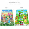 Tapis d'éveil PlayZone imprimé double face : dinosaures d'un côté, animaux du zoo de l'autre - Bébé Lova