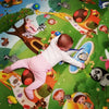 Bébé à plat ventre développant sa motricité sur le tapis d'éveil animaux PlayZone - Bébé Lova