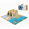 Tapis d'éveil réversible motif alphabet et océan avec son sac de transport - Bébé Lova
