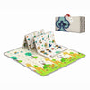 Tapis d'éveil réversible motif girafes et forêt avec son sac de transport - Bébé Lova