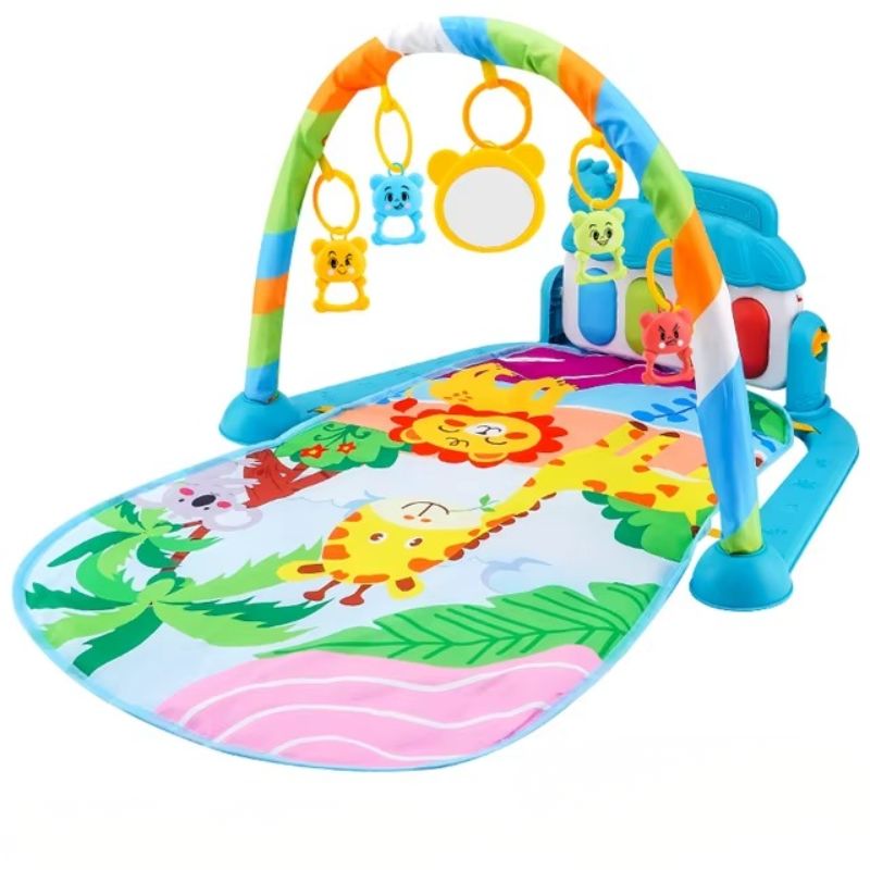 Tapis Éveil Piano à Pédales Stand Fitness Musical - PianoCrawl - Bébé Lova