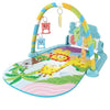 Tapis gym musical avec piano interactif et motif lion coloré pour bébé - Bébé Lova