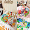 Tapis d’éveil musical piano utilisé par des bébés dans différentes situations du quotidien - Bébé Lova